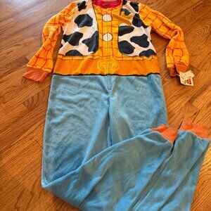 TOY STORY UNISEX ONE PIECE SLEEPER ZIP UP PAJAMAS NEW LARGE